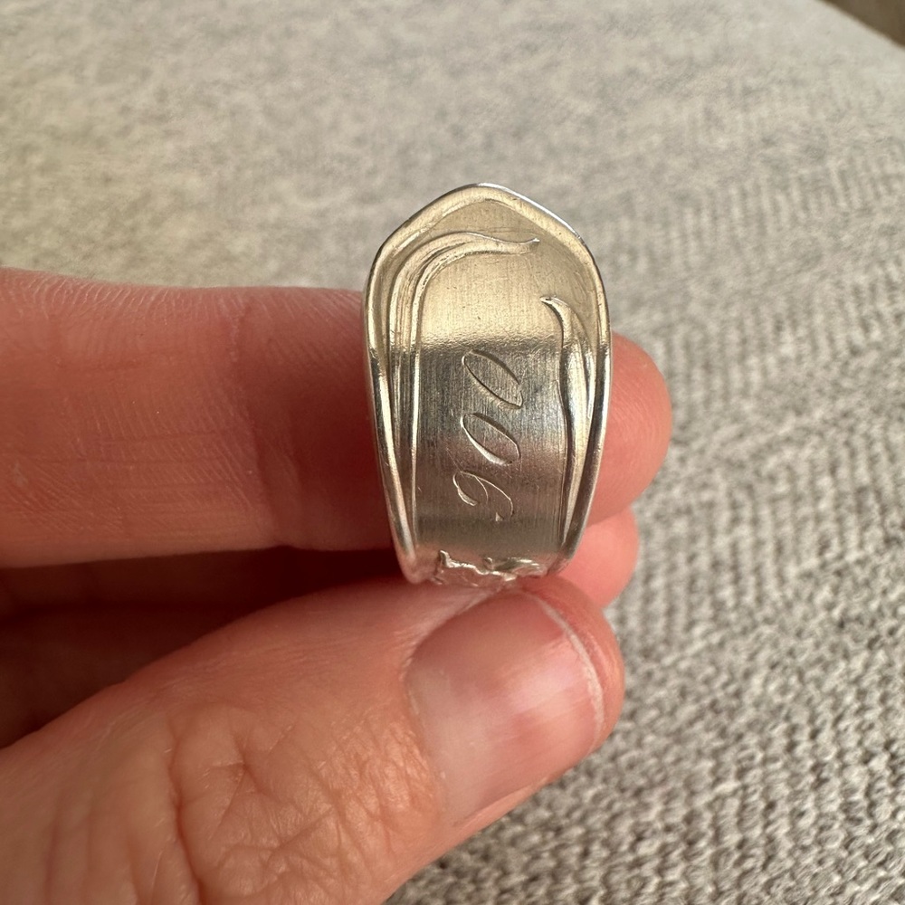 Silver 900 Spoon Ring - Picture 6 of 14